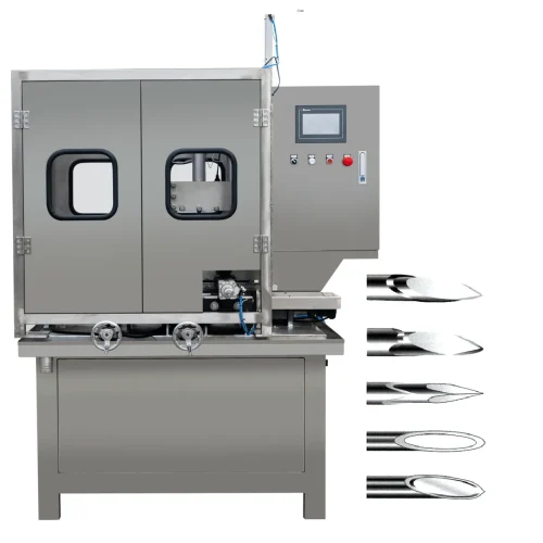 syringe needles polishing and testing machine