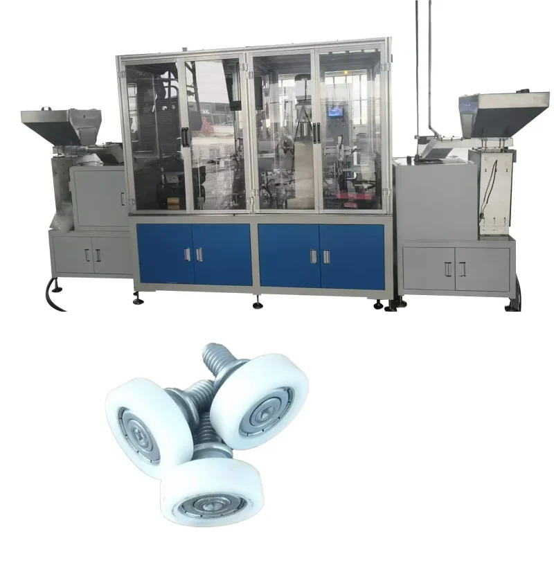 glass wall wheel assembly machine