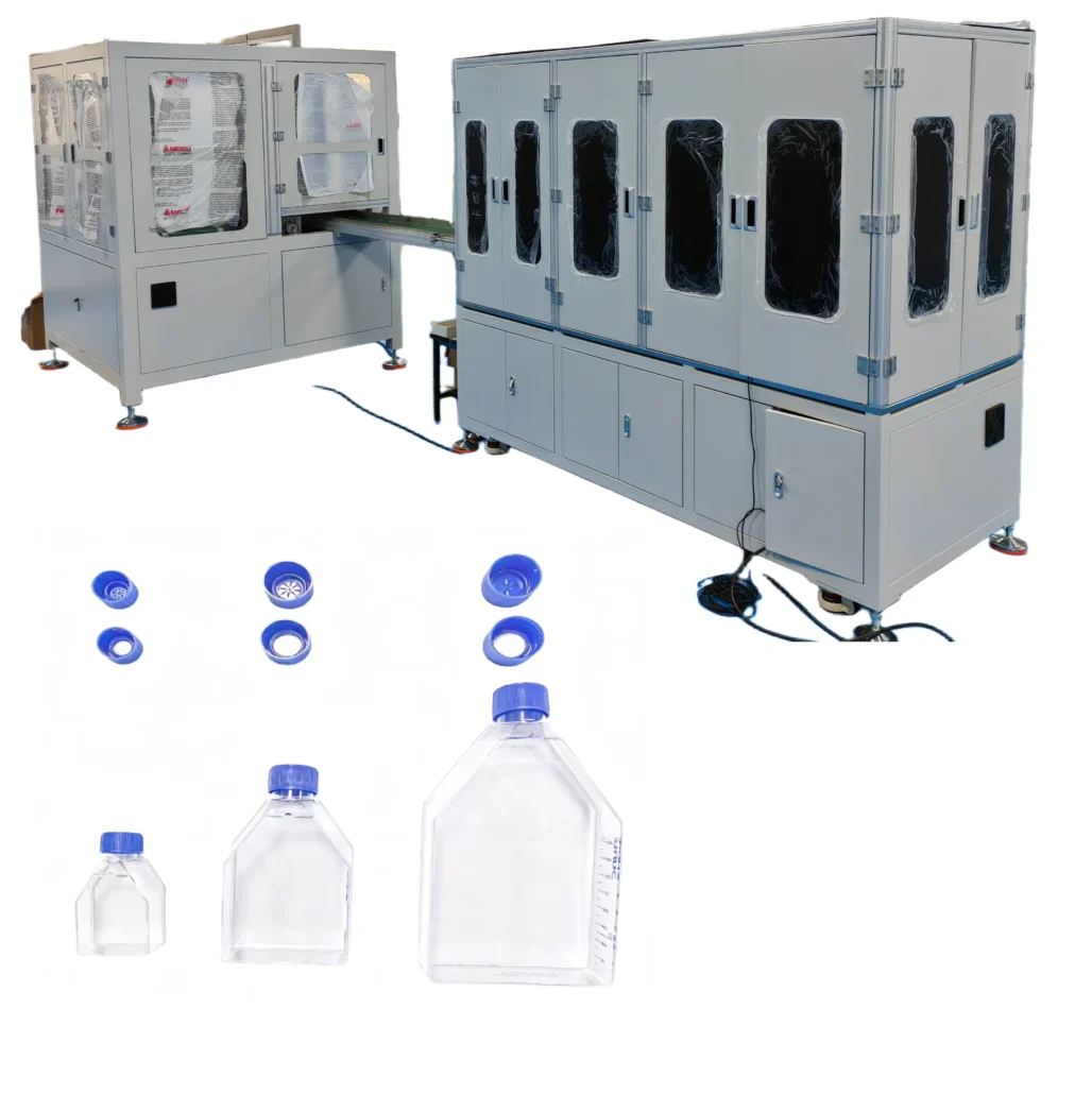 Cell Culture Flask (TC Treated) Assembly Making Packing Machine