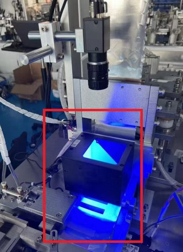 canmera checking in packing machine for medical blade