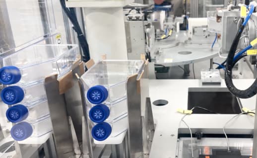 packing step for cell culture flask packing machine